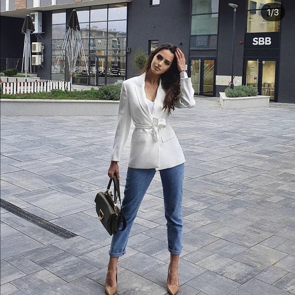 Zara belted blazer+ pants bloggers favorite - Picture 14 of 16